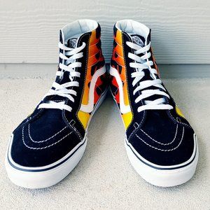 VANS SK8 Hi Reissue Flames - Mens 10.5
